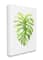 Stupell Industries Monstera Leaf Tropical Plant Over White Canvas Wall Art